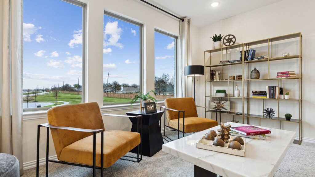 Game room in the Hansen Floorplan of a CB JENI townhome.