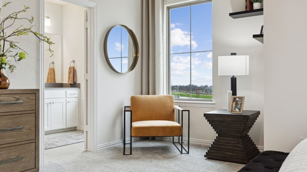 Owner's Suite in the Hansen Floorplan of a CB JENI townhome.
